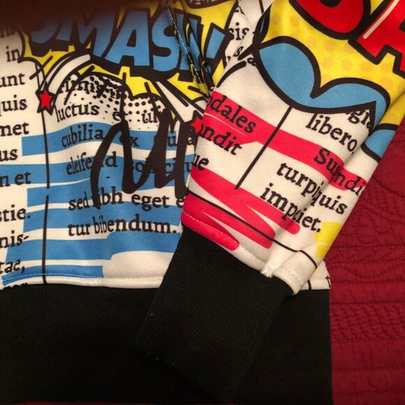 Encrypted comic hoodie Size Extra Large, Color white - Picture 3 of 6